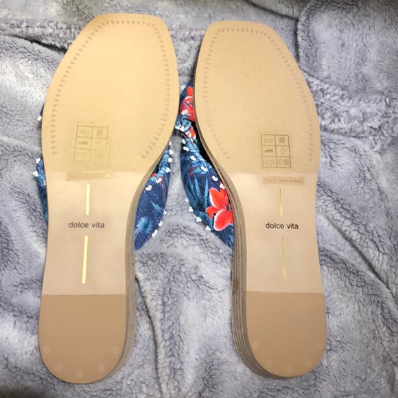 Dolce Vita Haviva Blue Multi Color Sandal💥2 SIZES - Picture 4 of 6